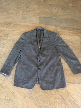 Vintage Polo Ralph Lauren 44L sport coat blazer wool/silk made in the USA.